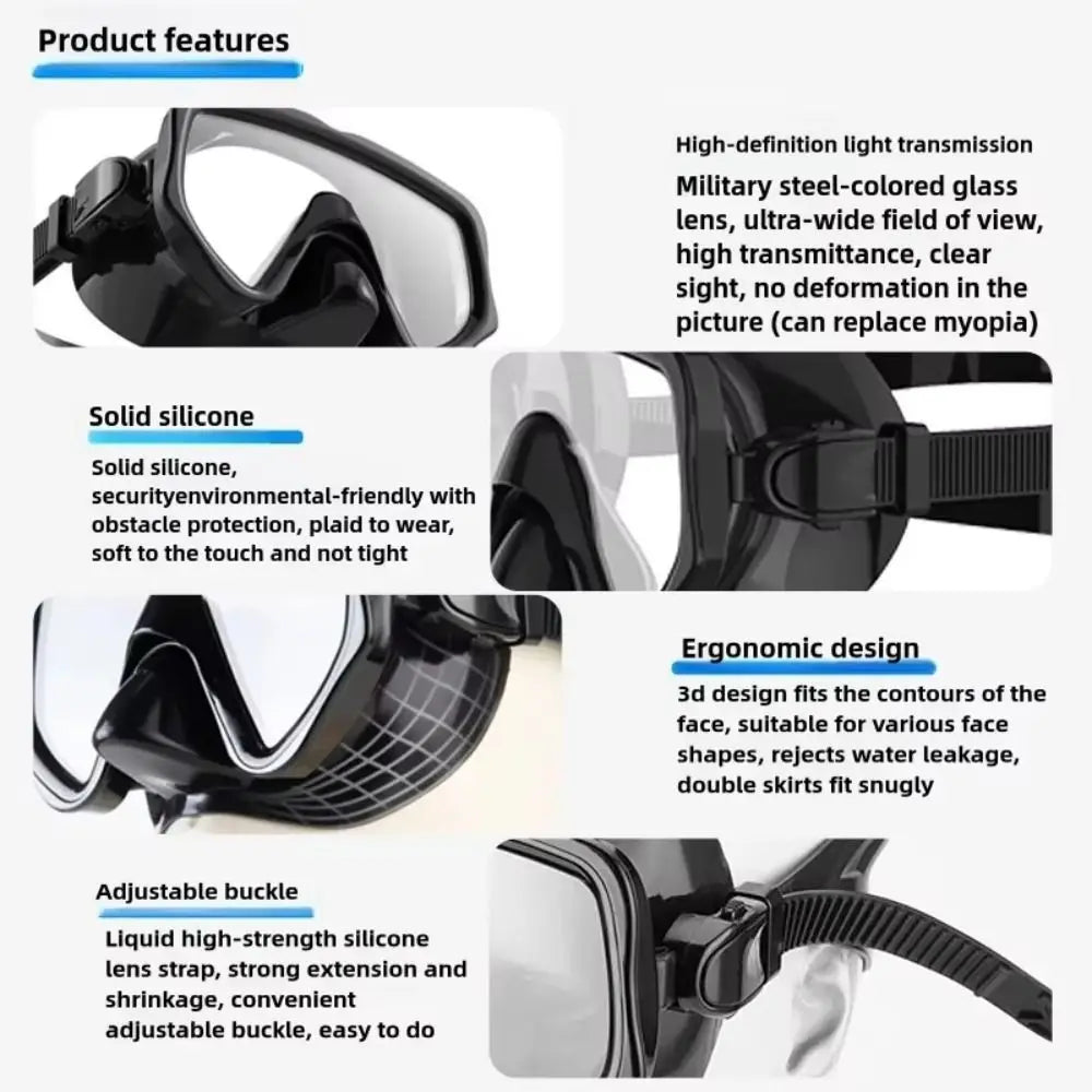Full-Cover Snorkeling Mask Set