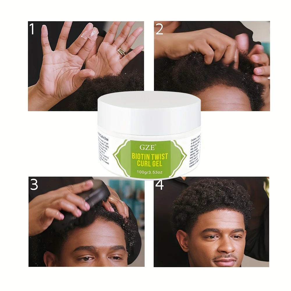 GZE Biotin Twist & Define Curl Gel - 100g/3.5oz