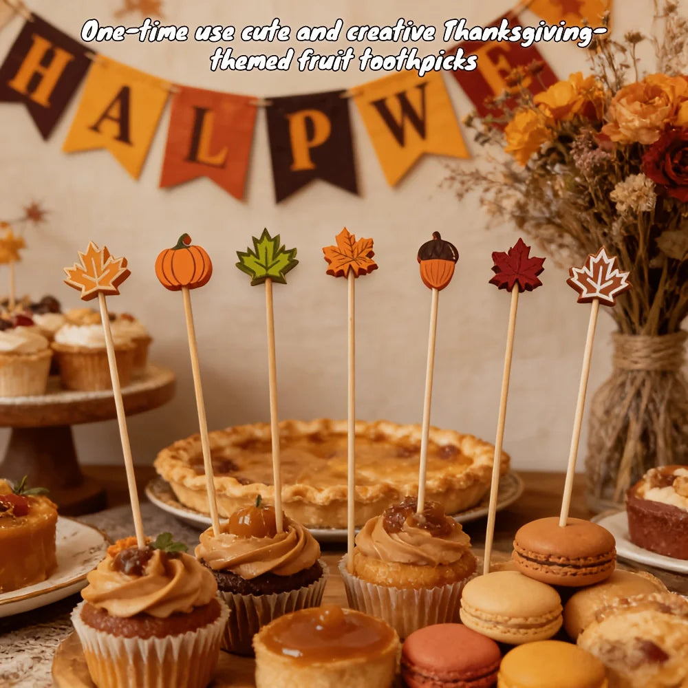 Halloween Autumn Food Picks – 100 Pack