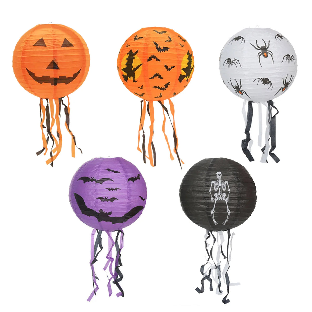 Halloween Paper Lantern with Streamers
