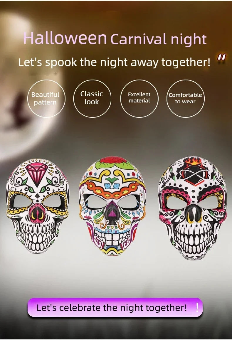 Halloween Day of the Dead Skull Mask