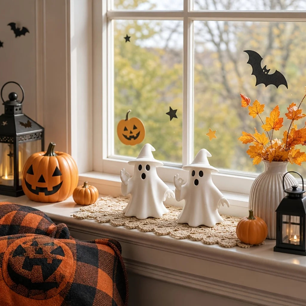 Halloween OK Gesture Ghost Figurine