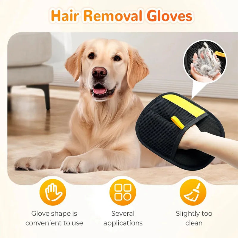Pet Hair Cleaning & Grooming Gloves