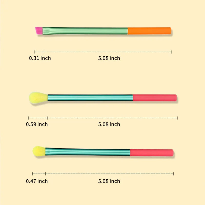 15pcs Makeup Brush Set – Colourful