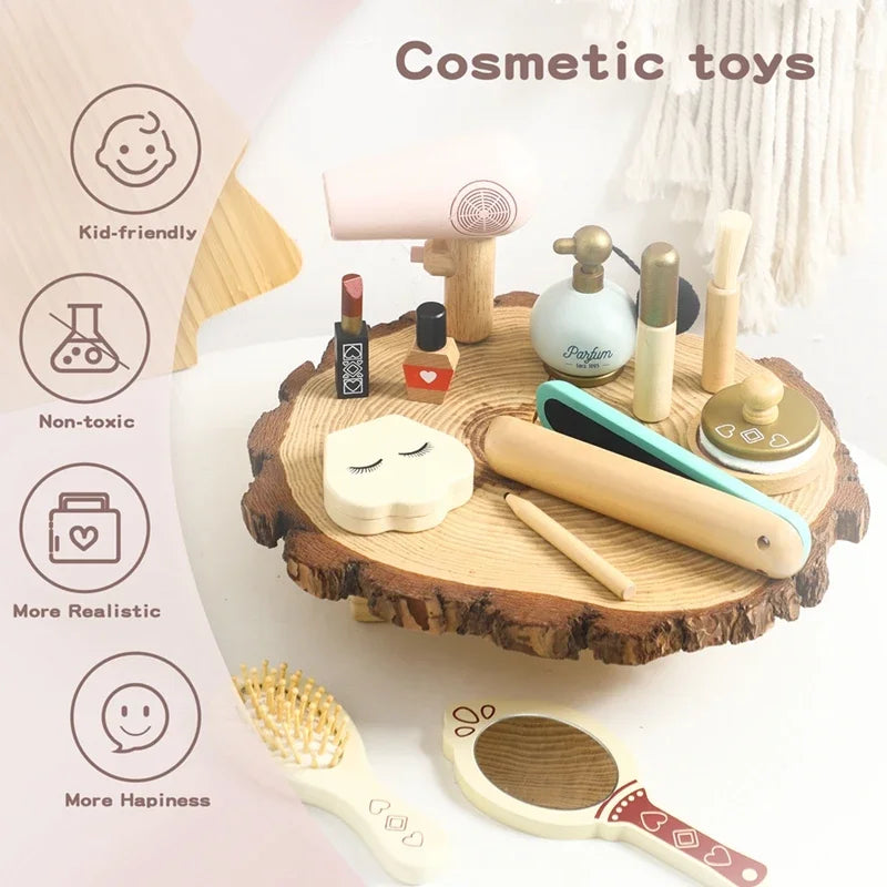 Wooden Makeup & Cosmetic Pretend Play Toys
