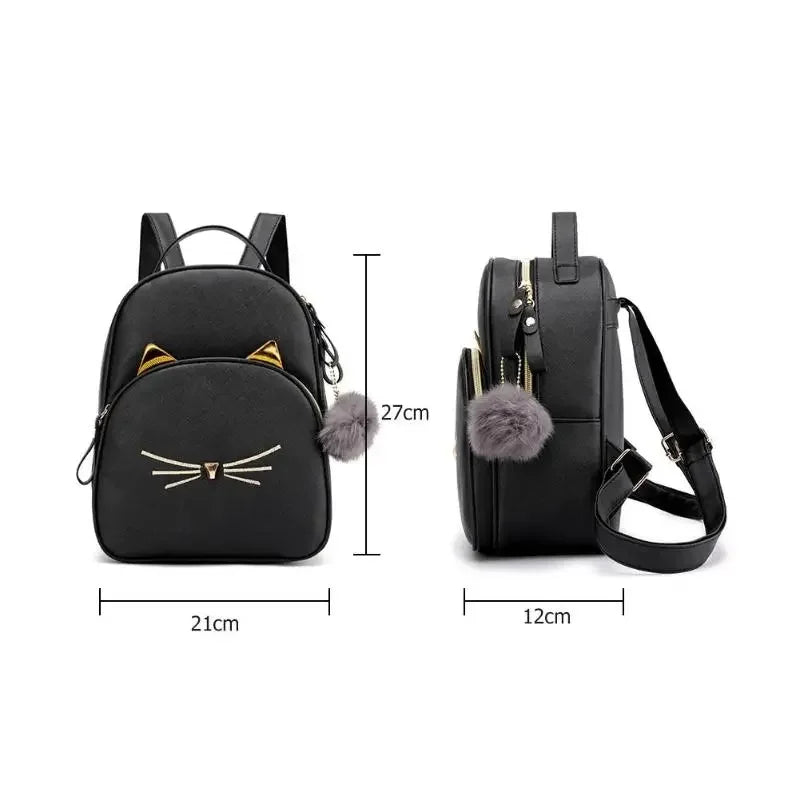 Small Cute Cartoon Cat Backpack