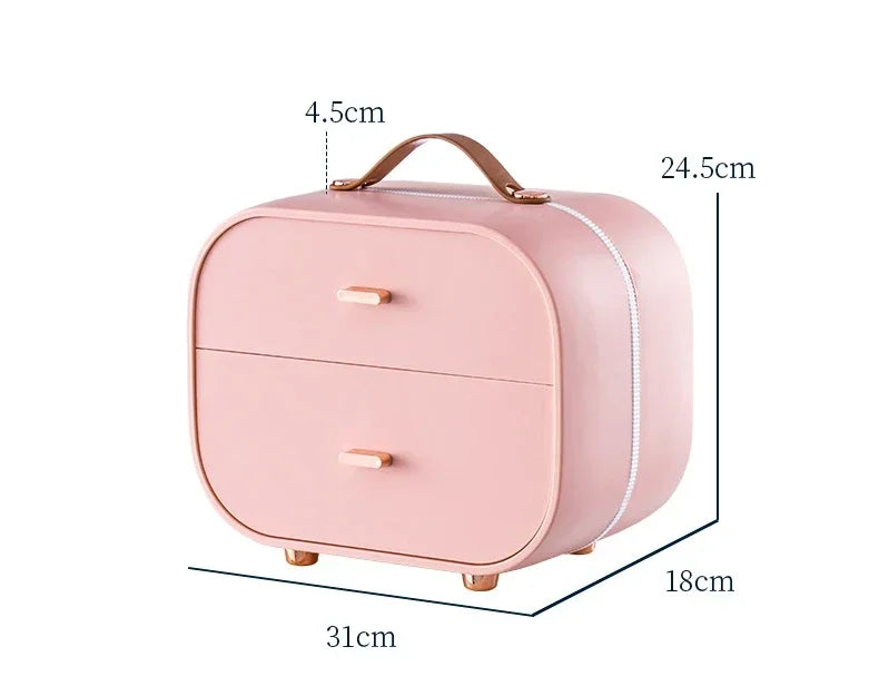 Travel Jewelry Organizer Box with Handle