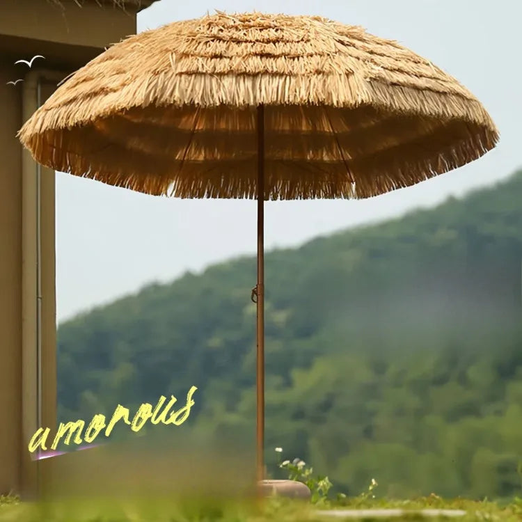 Large Thatched Beach Umbrella