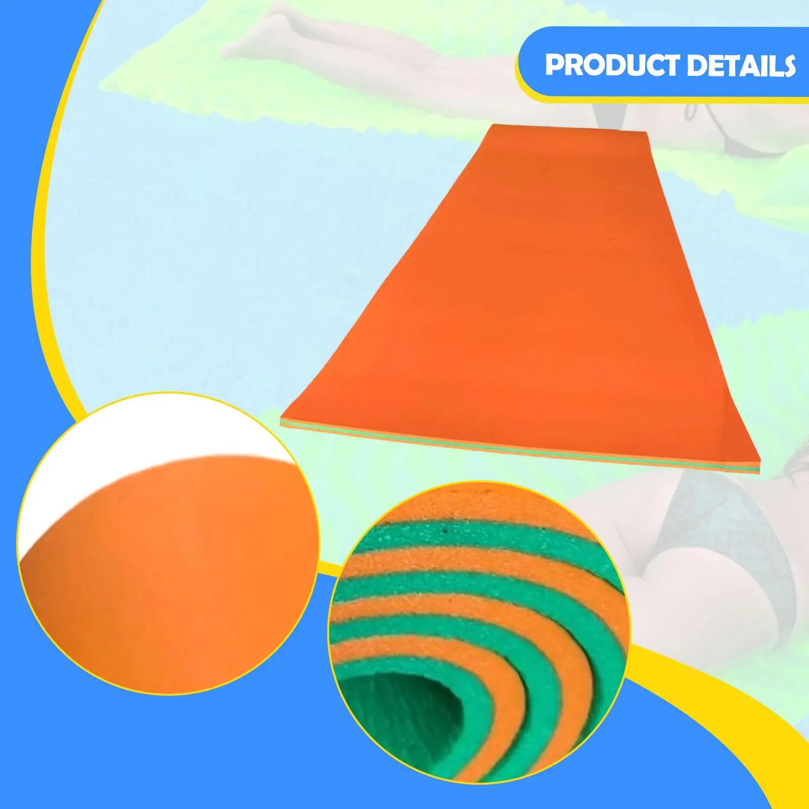 5.9ft Foam Water Float Mat