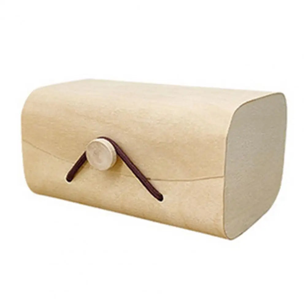 Wood Jewelry Box with Lid & Gold Lock