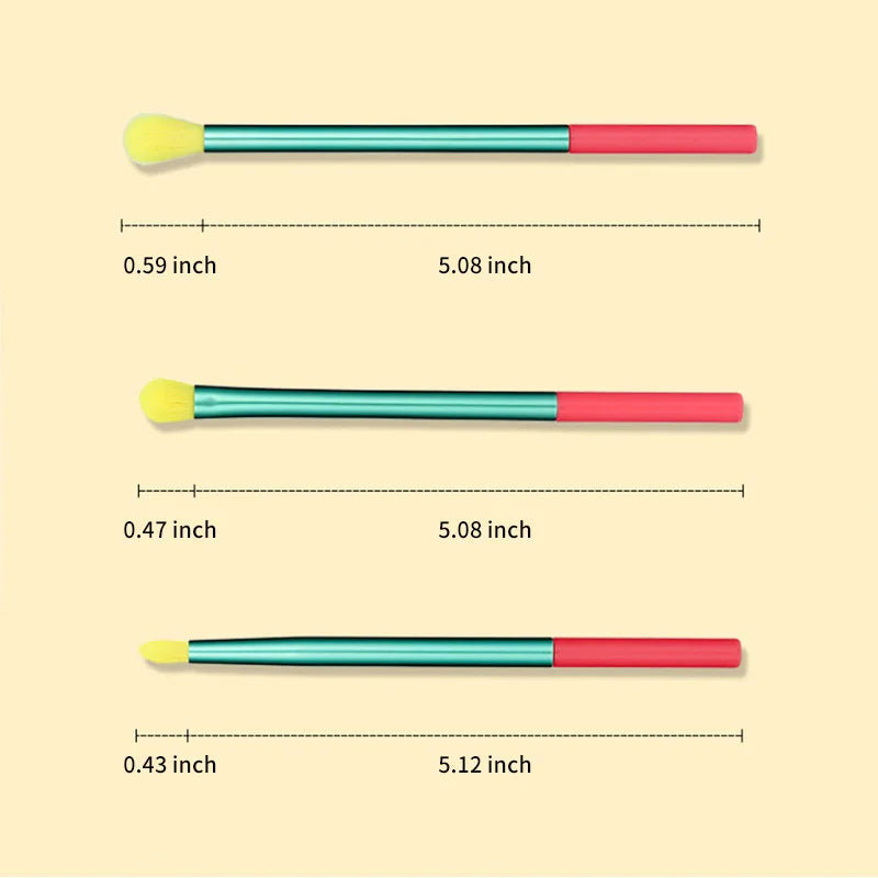 15pcs Makeup Brush Set – Colourful