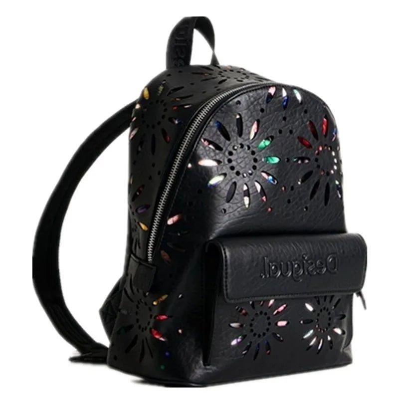 Light Luxury Hollow Flower Designer Backpack