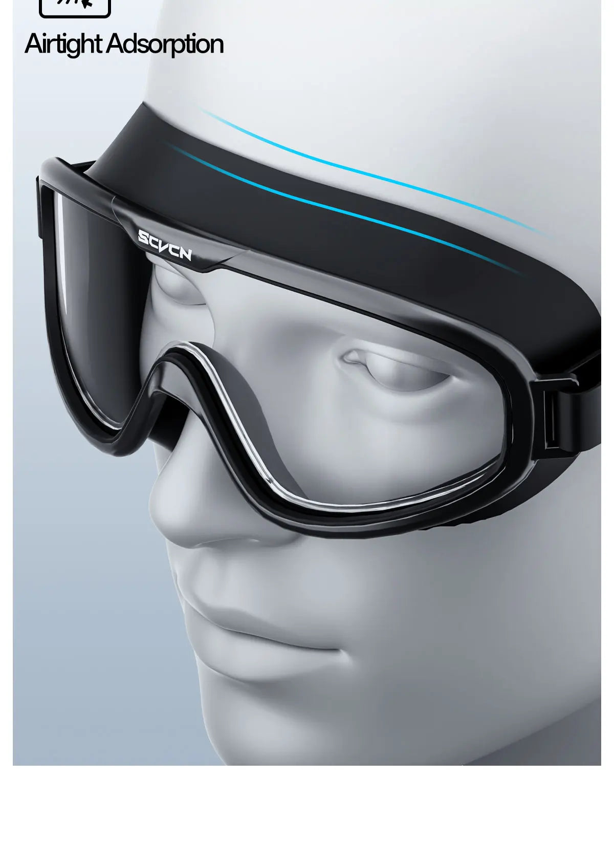 SCVCN Anti-Fog Swimming Goggles