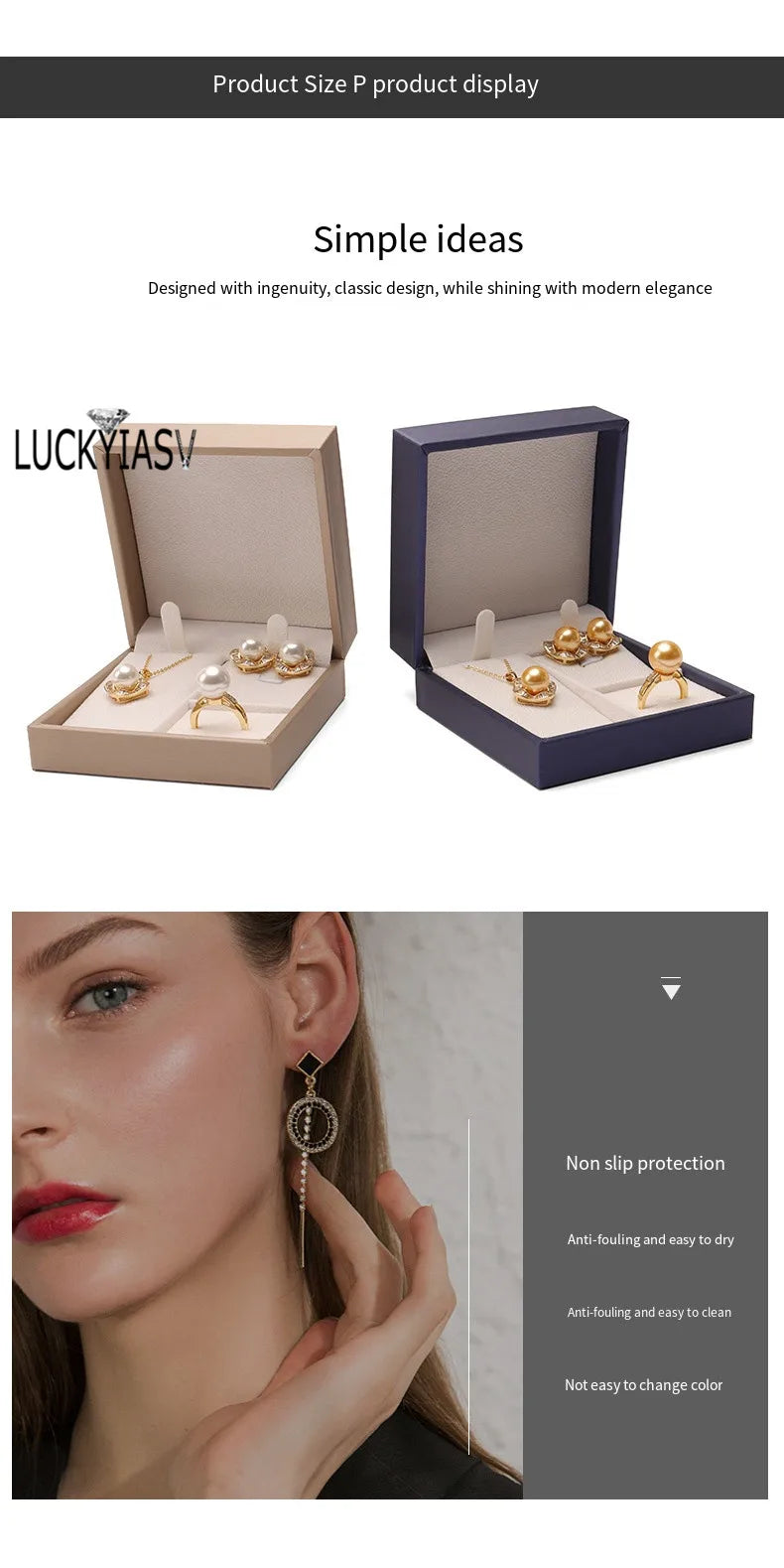 Premium Leather Jewelry Storage Box