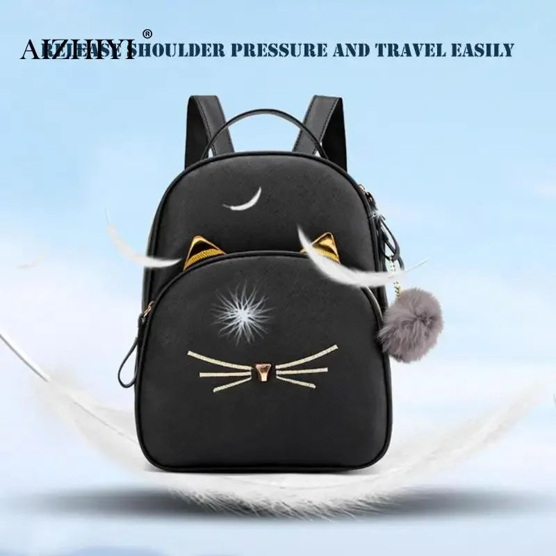 Small Cute Cartoon Cat Backpack
