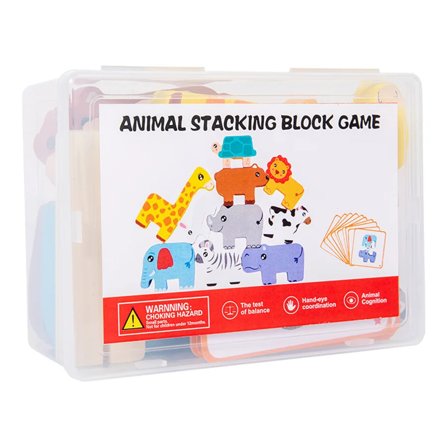 Kids Wooden Animal Stacker Toy