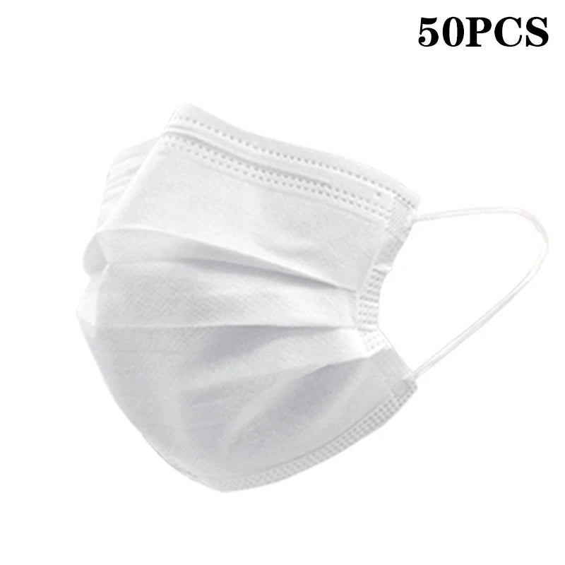 50Pcs 3-layer protective Face Masks