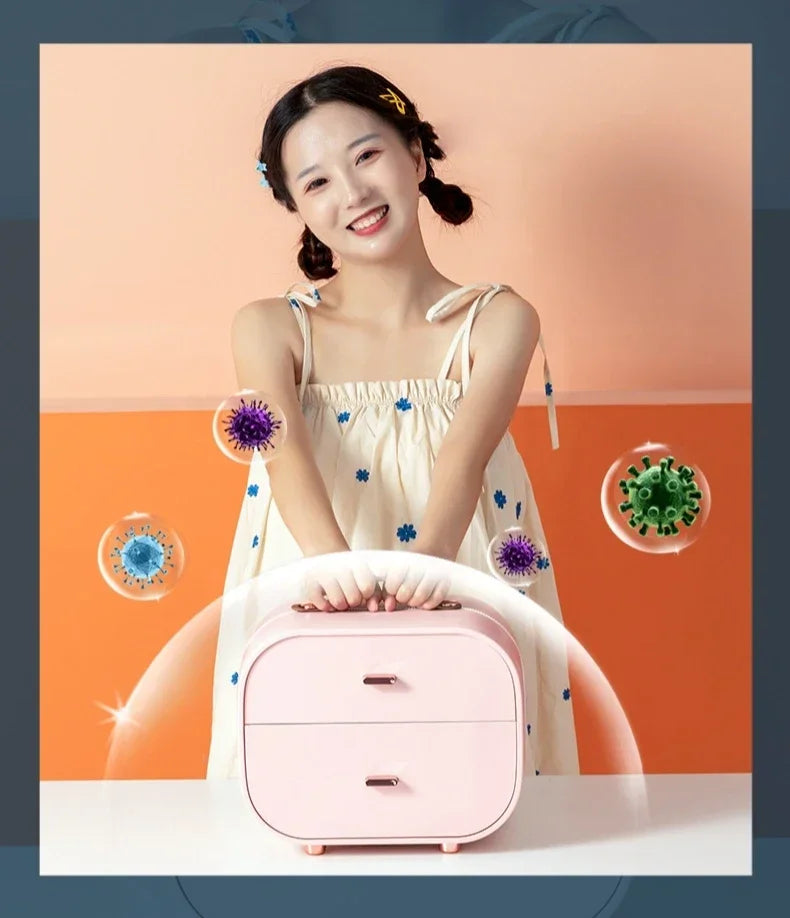 Travel Jewelry Organizer Box with Handle