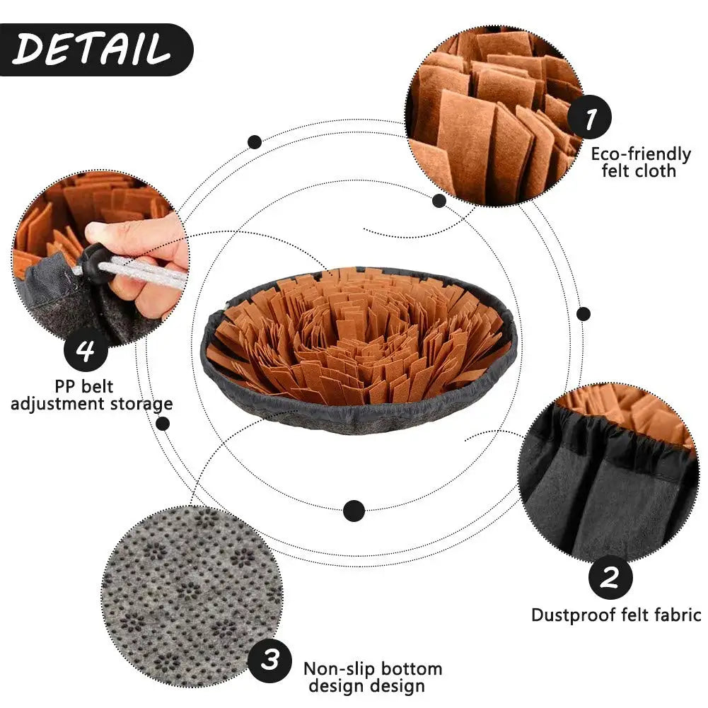 Pet Snuffle Mat – Interactive Feed Game