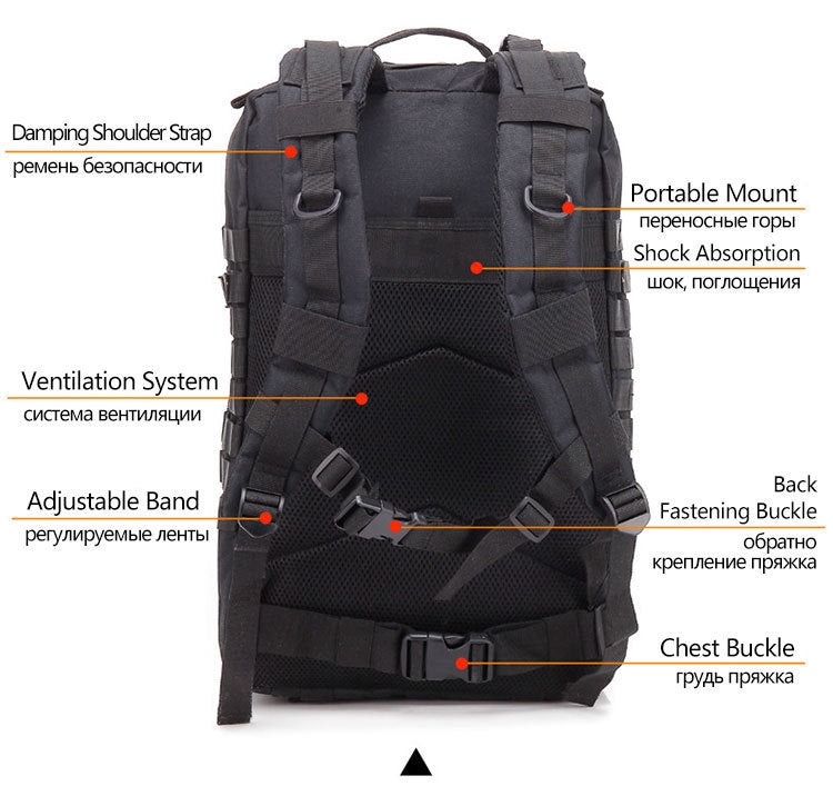 50L Men’s Tactical Outdoor Backpack