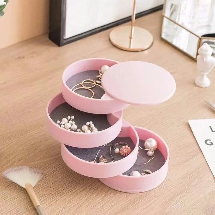 Rotating Multi-Layer Jewelry Storage Box