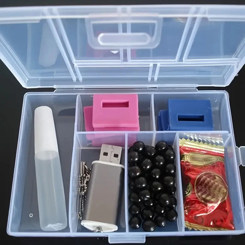 Transparent Double Buckle Jewelry Storage Box