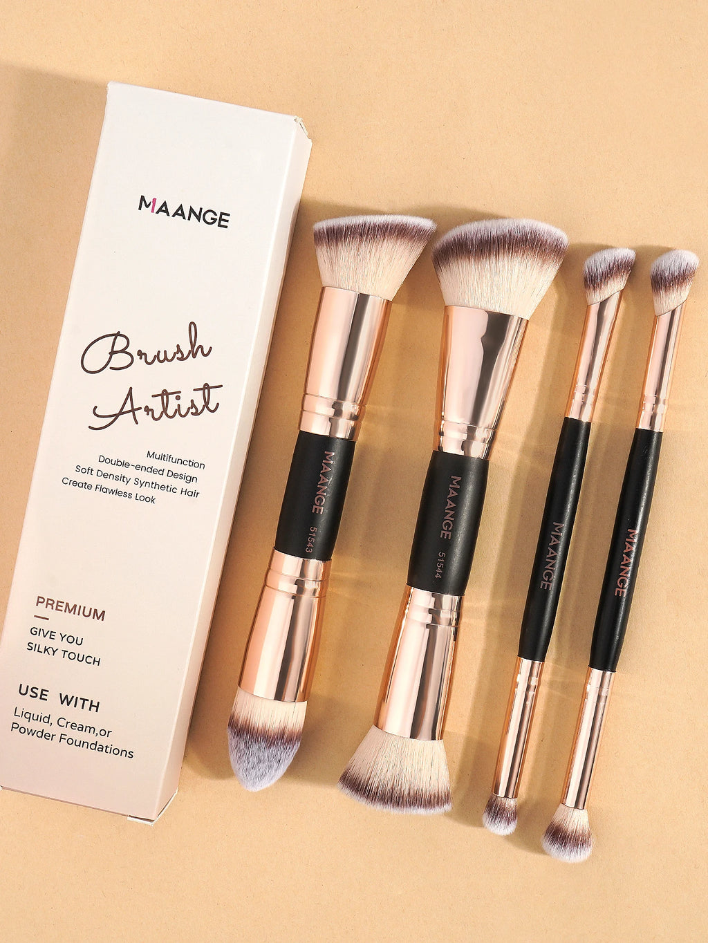MAANGE 4pcs Makeup Brush Set