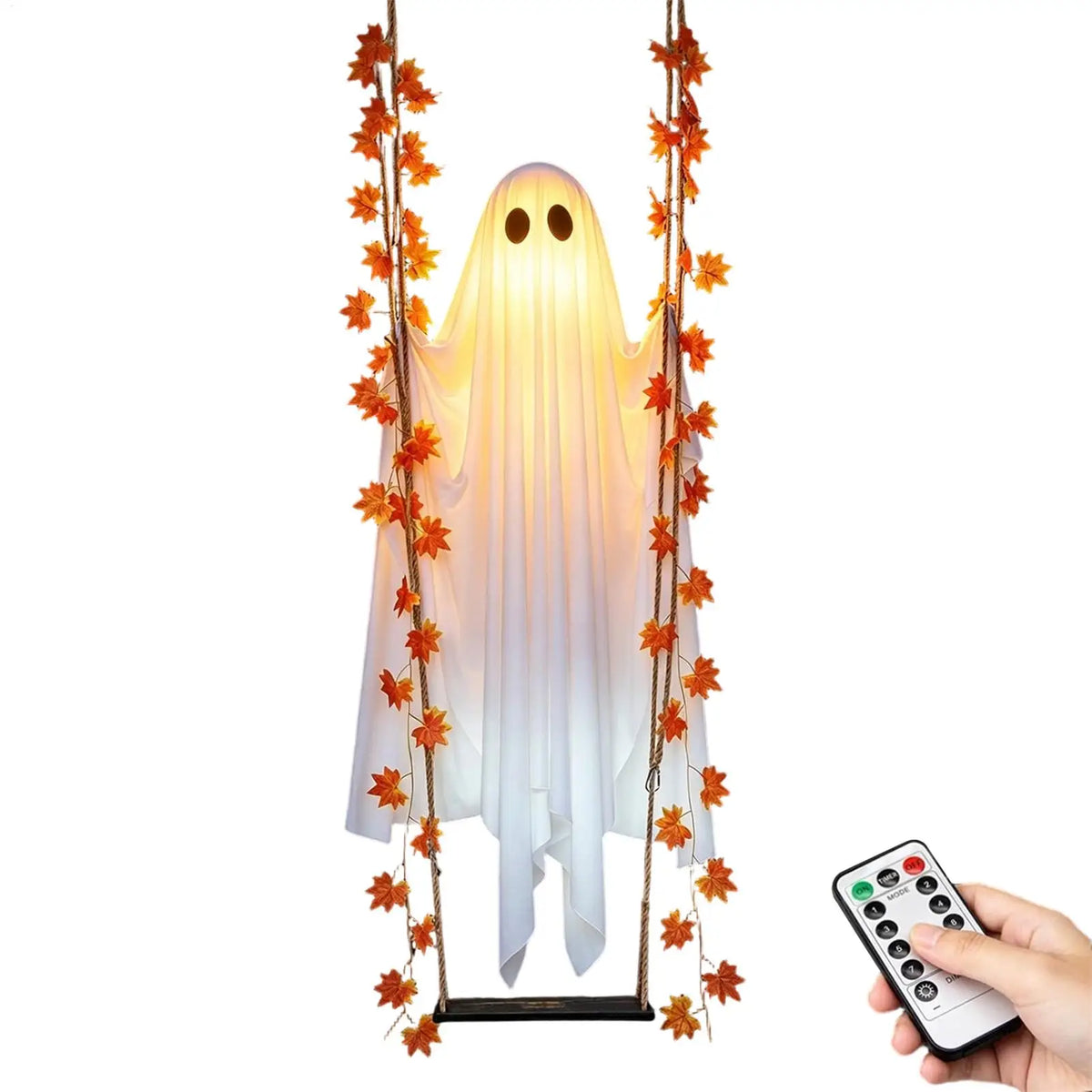 Halloween Remote-Control Swing Ghost