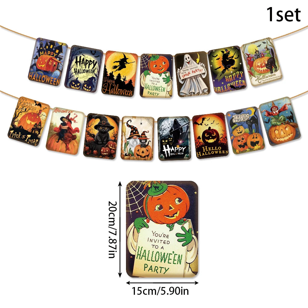 Halloween Paper Signs & Hanging Decorations