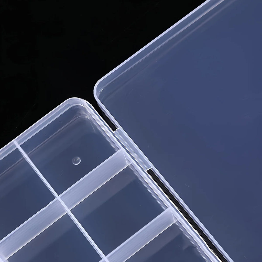 24-Grid Transparent Jewelry Storage Box