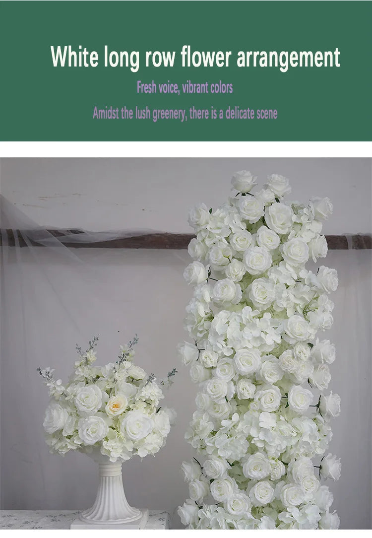 Artificial Rose Table Runner – Decor