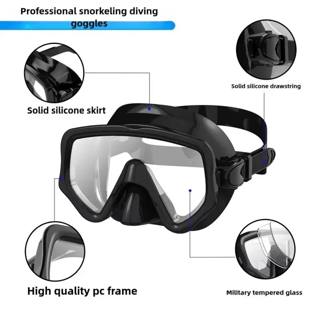 Full-Cover Snorkeling Mask Set