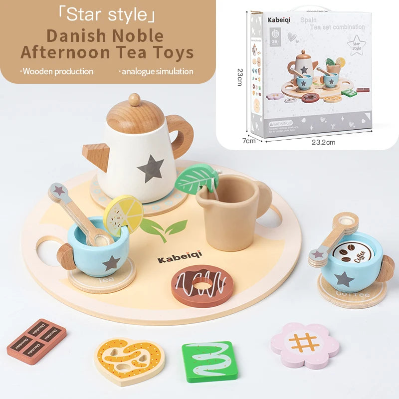 Kids Wooden Tea Party Toy