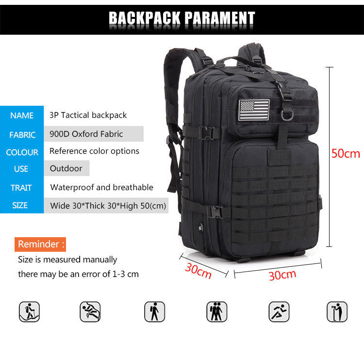 50L Men’s Tactical Outdoor Backpack