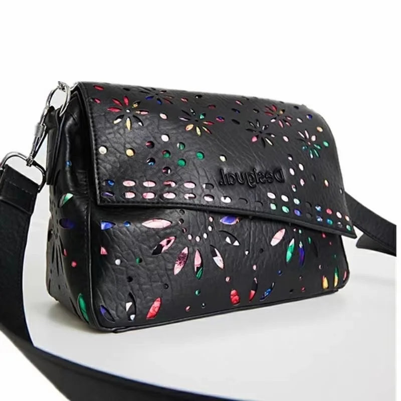 Light Luxury Hollow Flower Designer Backpack