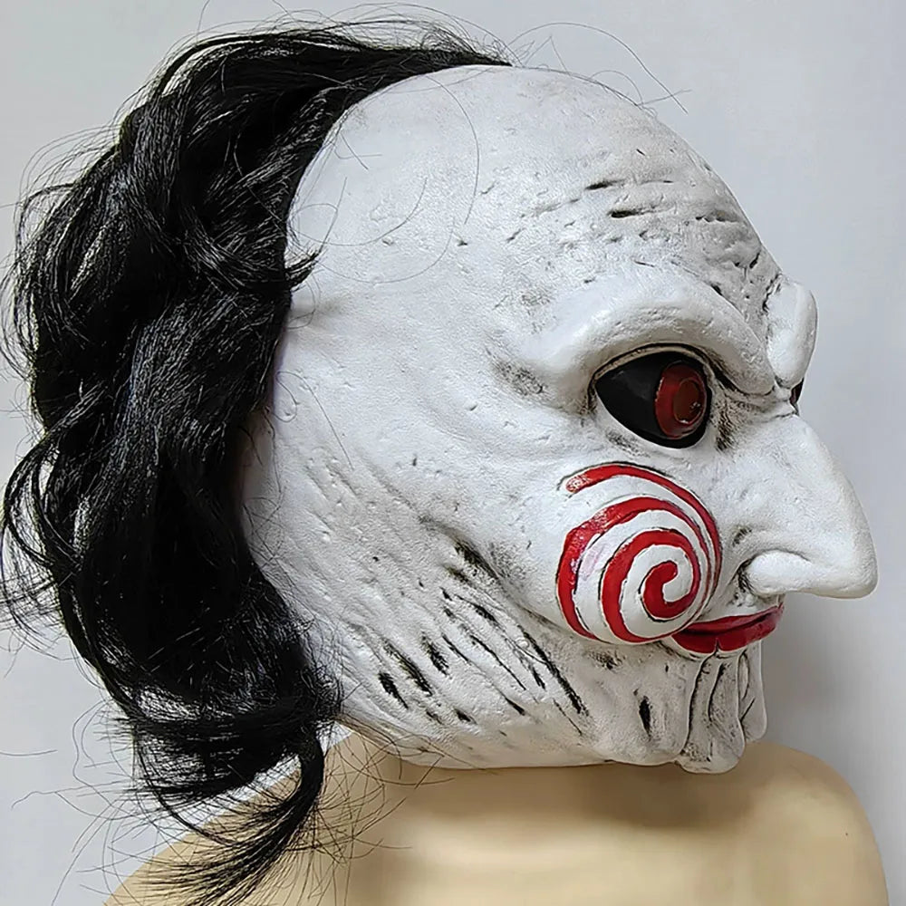 Halloween Spiral-Cheek Horror Mask