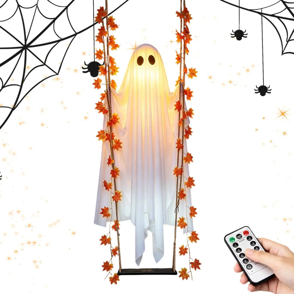 Halloween Remote-Control Swing Ghost