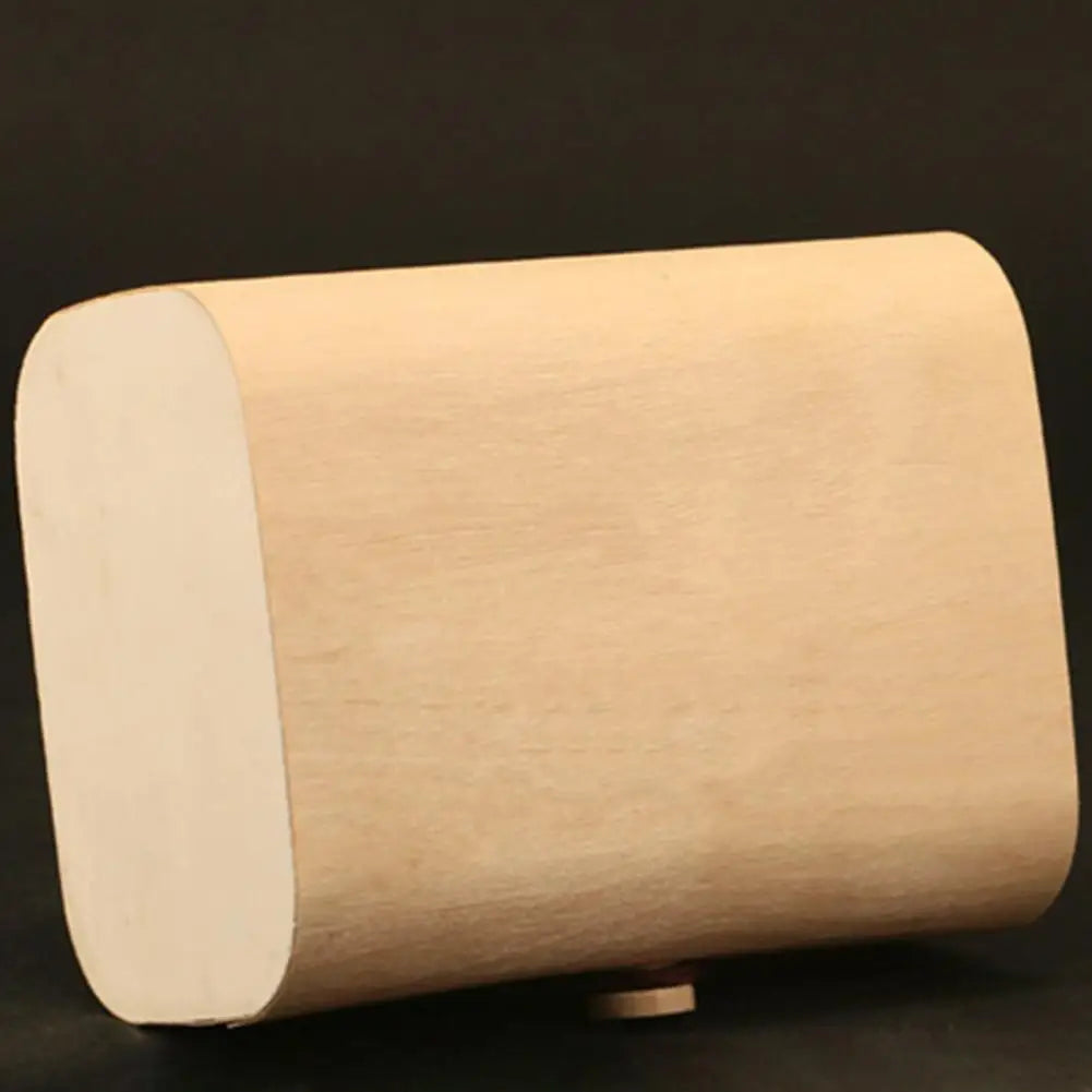 Wood Jewelry Box with Lid & Gold Lock