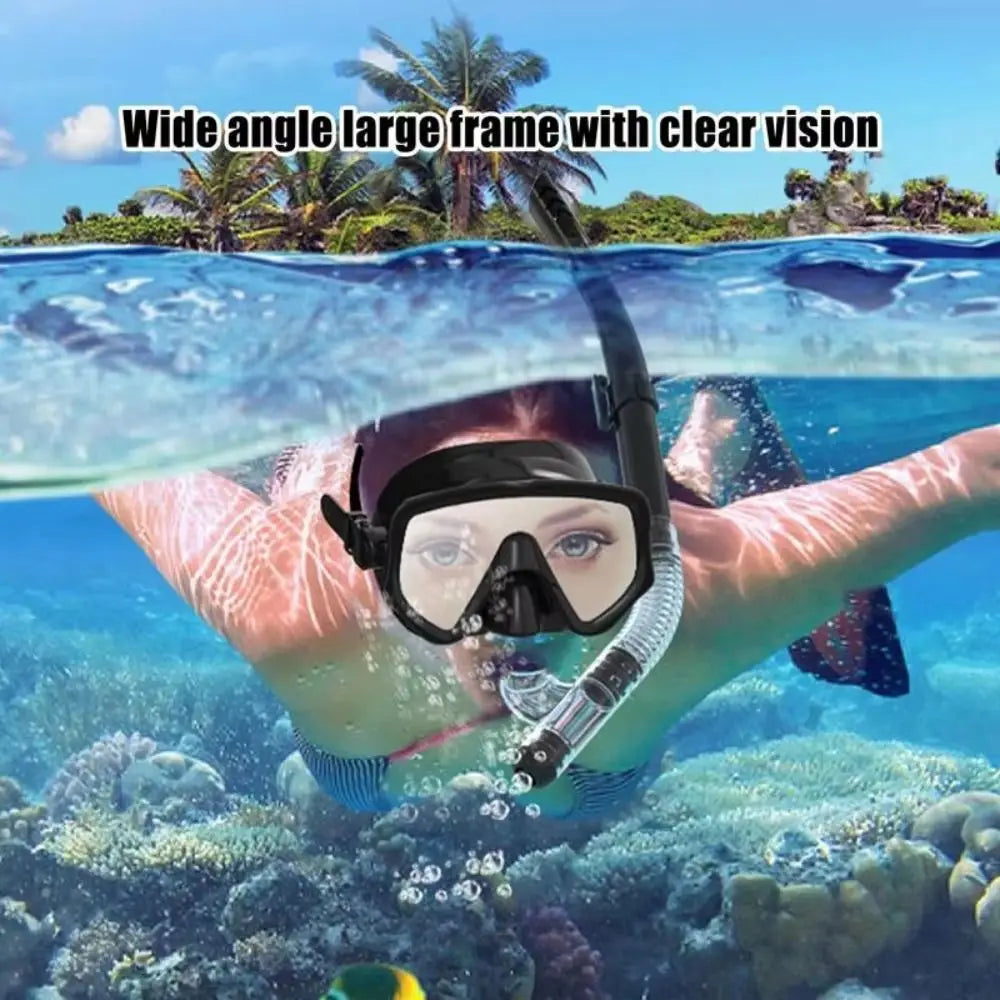 Full-Cover Snorkeling Mask Set