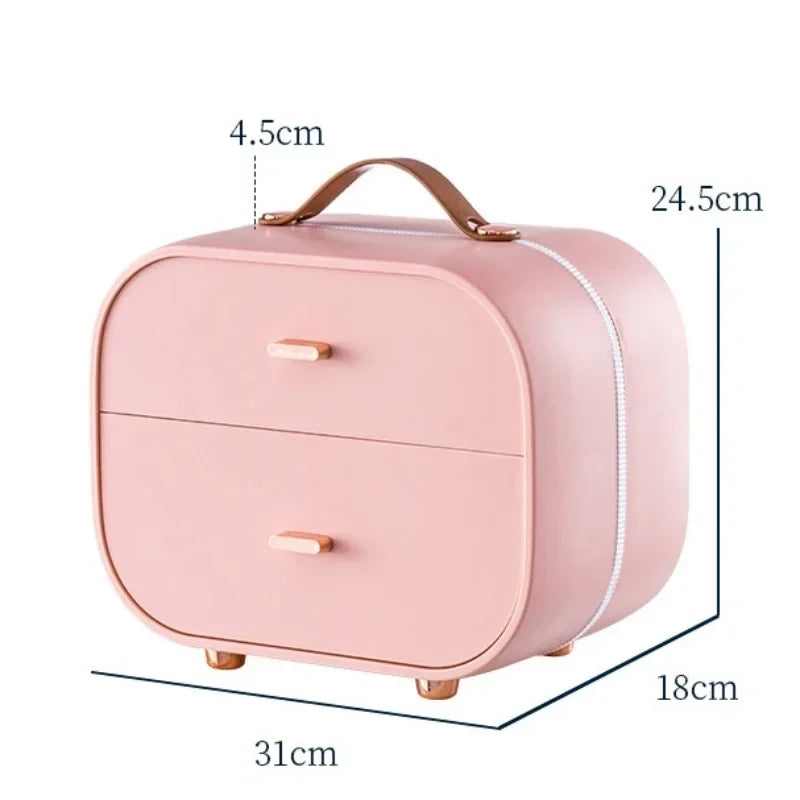 Travel Jewelry Organizer Box with Handle