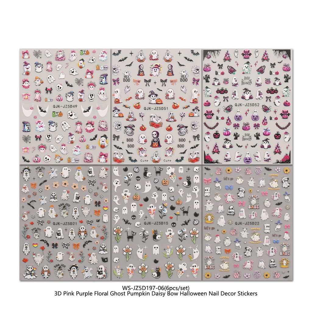 Halloween Raised Nail Stickers