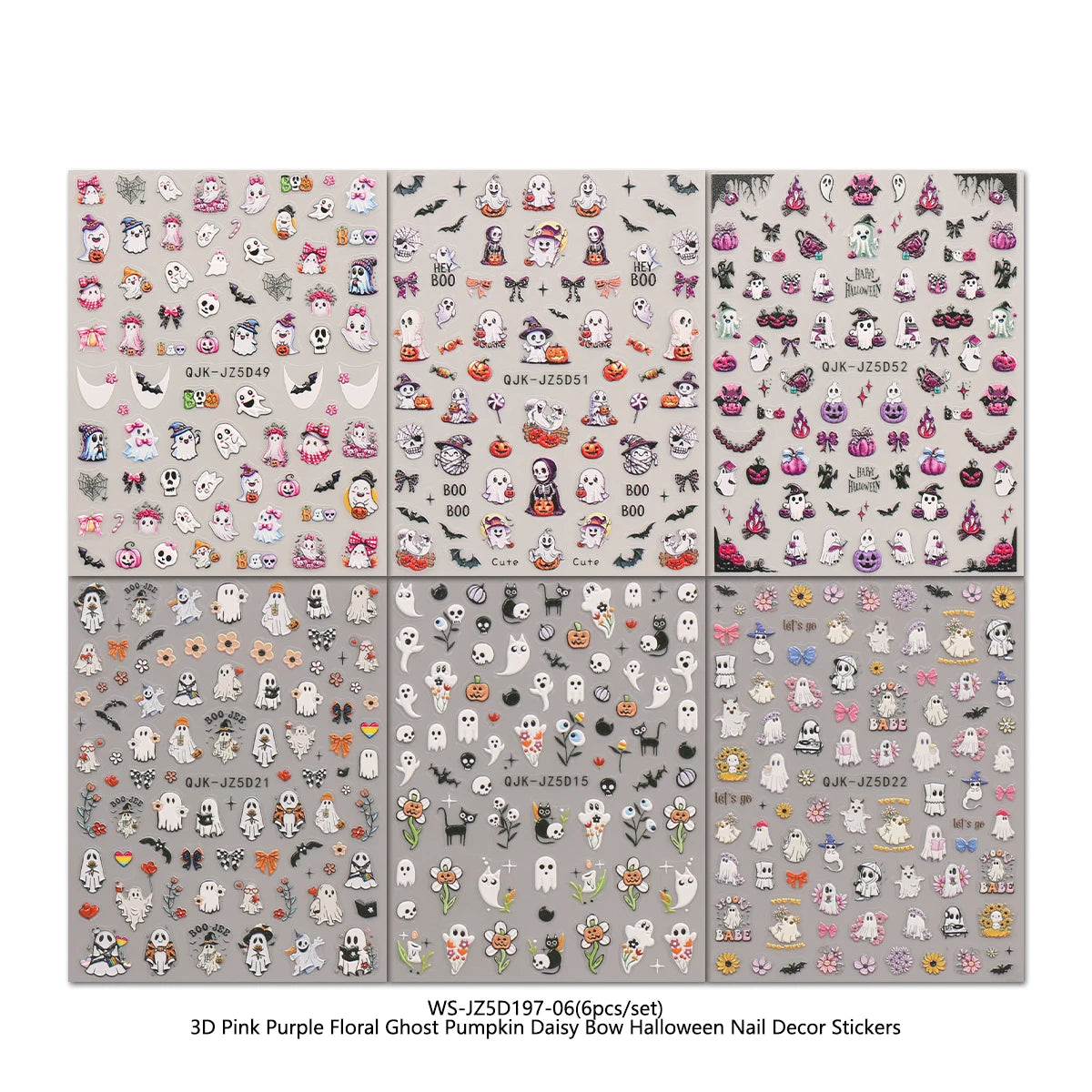 Halloween Raised Nail Stickers