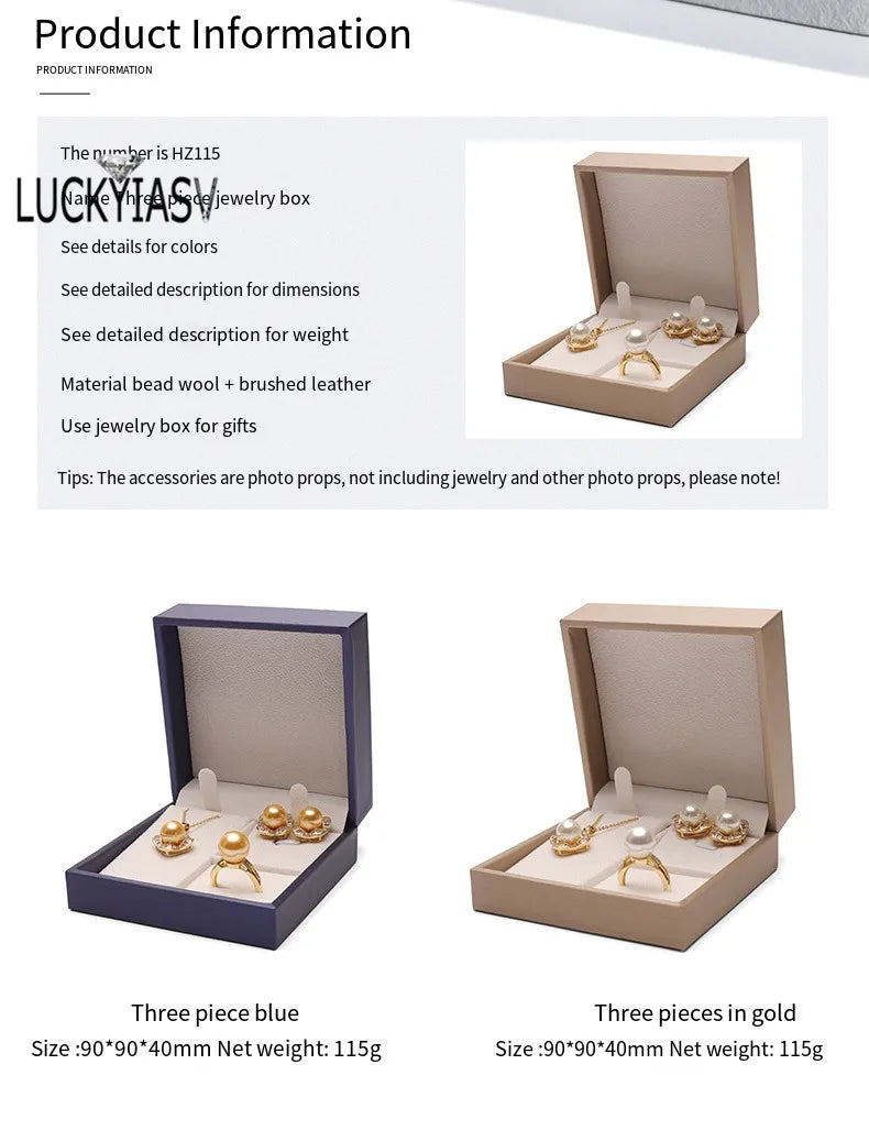 Premium Leather Jewelry Storage Box