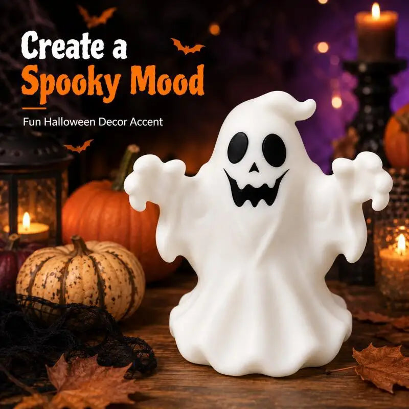 Halloween Smiling Ghost Figurine