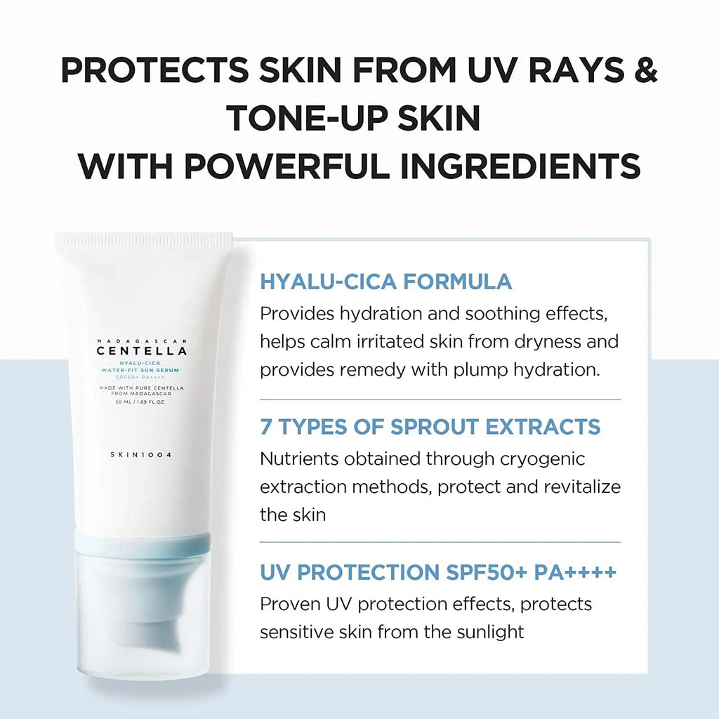 SKIN1004 Centella Sun Serum SPF50+ - Korean Skincare