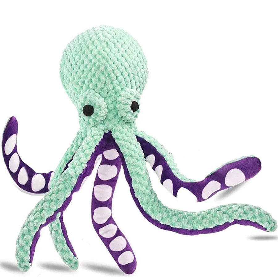 Plush Octopus Dog Toy – Interactive