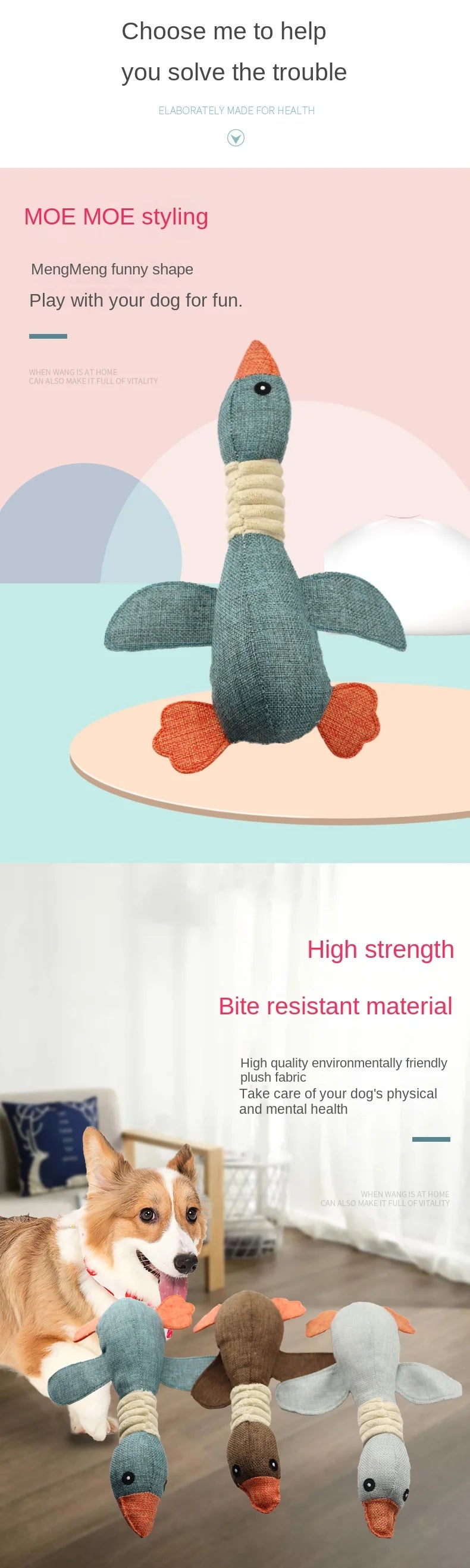Bite-Resistant Pet Toy – Wild Goose