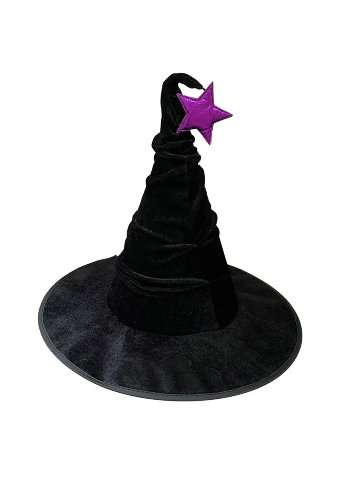 Halloween Velvet-Look Witch Hat