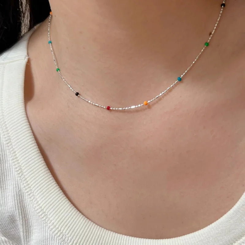 925 Sterling Silver Bead Necklace