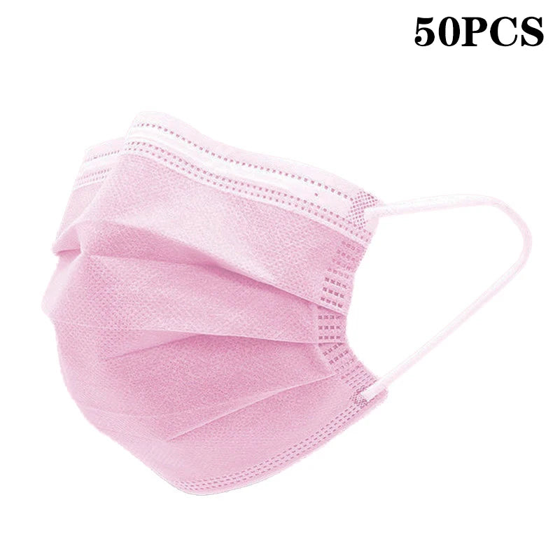 50Pcs 3-layer protective Face Masks